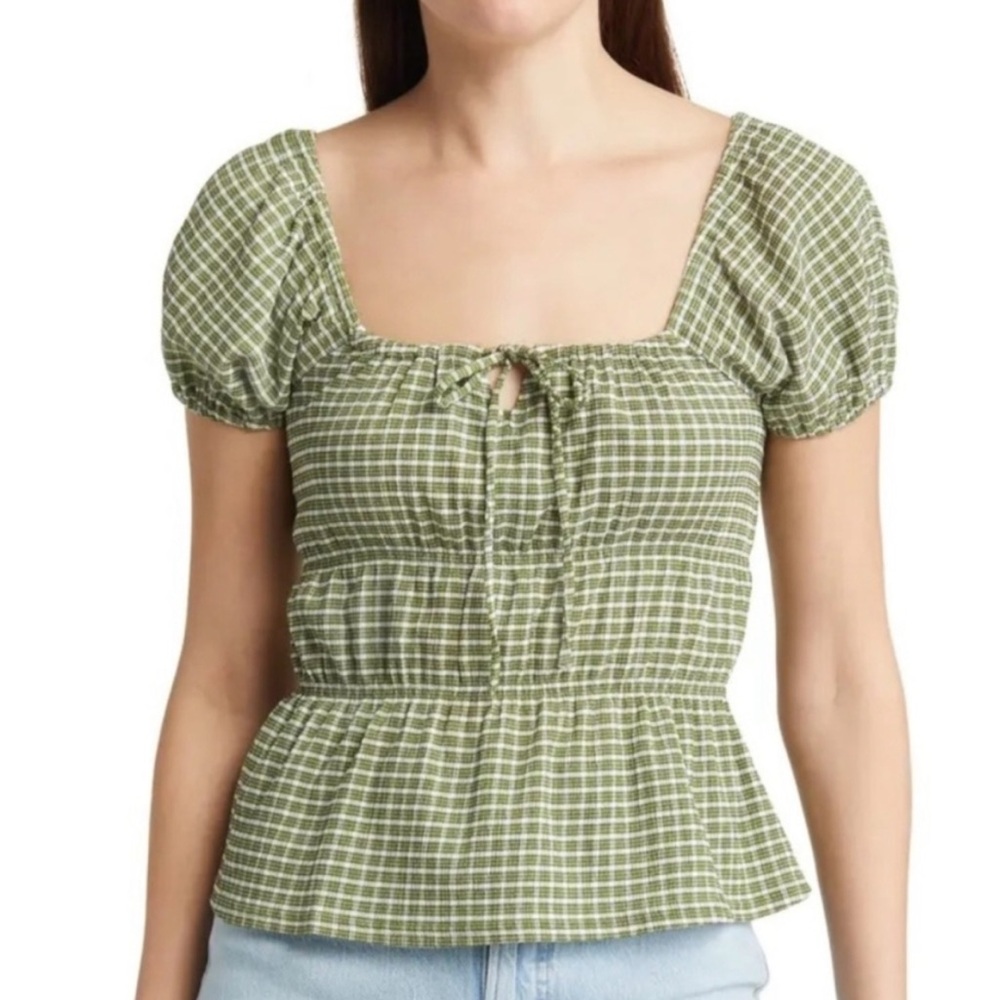 MADEWELL
Omaha Tiered Knit Top Basil